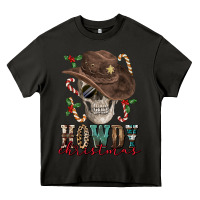 Asphalt howdy christmas skull Heavy Core Tee - FaDigitalArtStudio