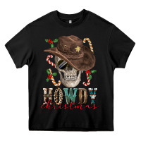 Black howdy christmas skull Heavy Core Tee - FaDigitalArtStudio