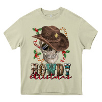 Mossy howdy christmas skull Heavy Core Tee - FaDigitalArtStudio