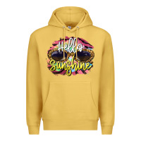 Antique Gold hello sunshine Premium Hoodie - BarkalooDesign