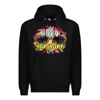 Black hello sunshine Premium Hoodie - BarkalooDesign