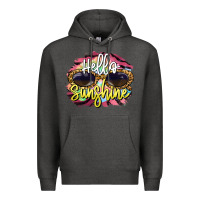 Charcoal Heather hello sunshine Premium Hoodie - BarkalooDesign