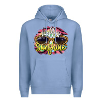Colony Blue hello sunshine Premium Hoodie - BarkalooDesign