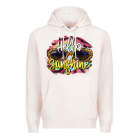 Pale Pink hello sunshine Premium Hoodie - BarkalooDesign