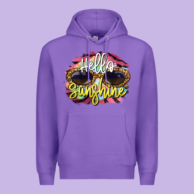 Hello Sunshine Premium Hoodie Designed By Barkaloodesign