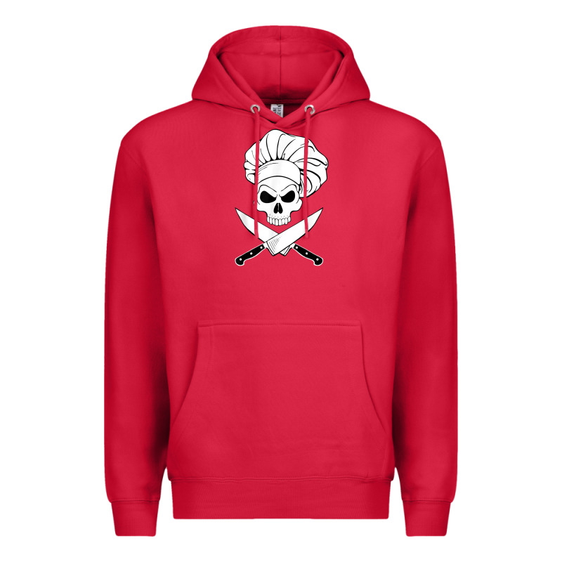 Chef Skull And Crossbones Knives Halloween Premium Hoodie by linhVisuals | Teevron