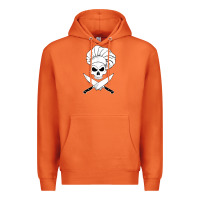 Carrot chef skull and crossbones knives halloween Premium Hoodie - linhVisuals