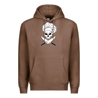 Chestnut chef skull and crossbones knives halloween Premium Hoodie - linhVisuals