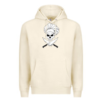 Tofu chef skull and crossbones knives halloween Premium Hoodie - linhVisuals