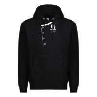 Black chef uniform jacket cooking Premium Hoodie - linhVisuals