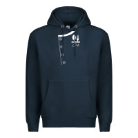 Navy chef uniform jacket cooking Premium Hoodie - linhVisuals