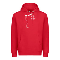 Red chef uniform jacket cooking Premium Hoodie - linhVisuals