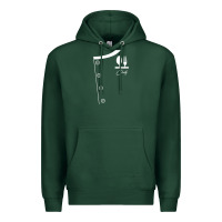 Sports Green chef uniform jacket cooking Premium Hoodie - linhVisuals