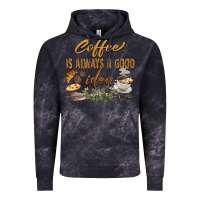 Cloud Black coffee is always a good idea Vintage Hoodie - BarkalooDesign