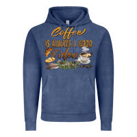 Vintage Denim coffee is always a good idea Vintage Hoodie - BarkalooDesign