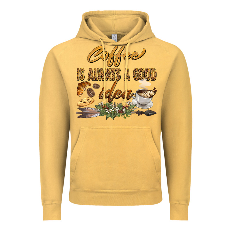Coffee Is Always A Good Idea Vintage Hoodie by BarkalooDesign | Teevron