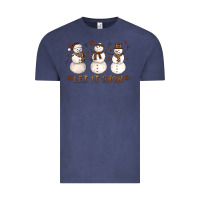 Vintage Denim Let It Snow Snowmen Vintage Tee - LillyAllenDesigns