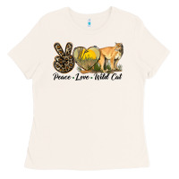 Bone Peace Love Wild cat Ladies Tee - LillyAllenDesigns