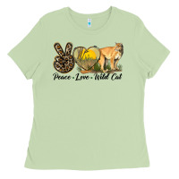 Matcha Peace Love Wild cat Ladies Tee - LillyAllenDesigns