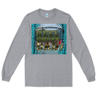 Heather Grey reel great dad Long Sleeve Tee - Artiststas