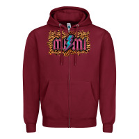 Burgundy Leopard Mimi Lightning Zipper Hoodie - RanaPortraitStore