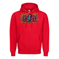 Red Leopard Mimi Lightning Zipper Hoodie - RanaPortraitStore