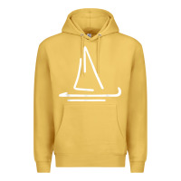 Antique Gold sailing boat Premium Hoodie - linhVisuals