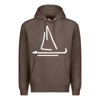 Coffee sailing boat Premium Hoodie - linhVisuals