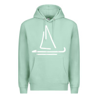 Seafoam sailing boat Premium Hoodie - linhVisuals