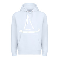 White sailing boat Premium Hoodie - linhVisuals