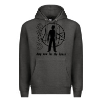 Charcoal Heather devo duty now for the future Premium Hoodie - linhVisuals