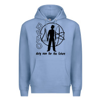 Colony Blue devo duty now for the future Premium Hoodie - linhVisuals