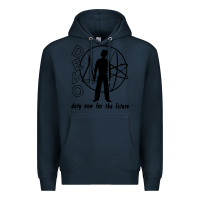 Navy devo duty now for the future Premium Hoodie - linhVisuals