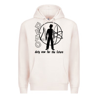 Pale Pink devo duty now for the future Premium Hoodie - linhVisuals