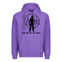 Purple devo duty now for the future Premium Hoodie - linhVisuals