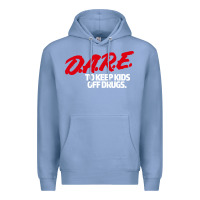 Colony Blue d.a.r.e Premium Hoodie - linhVisuals