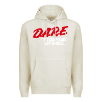 Oatmeal Heather d.a.r.e Premium Hoodie - linhVisuals