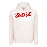 Pale Pink d.a.r.e Premium Hoodie - linhVisuals