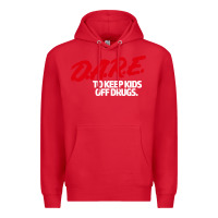 Red d.a.r.e Premium Hoodie - linhVisuals