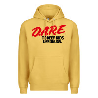 Antique Gold d.a.r.e Premium Hoodie - linhVisuals