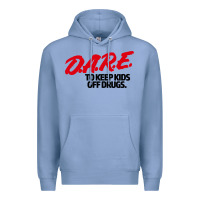Colony Blue d.a.r.e Premium Hoodie - linhVisuals