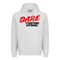 Dove Grey d.a.r.e Premium Hoodie - linhVisuals