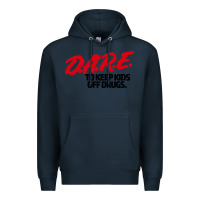 Navy d.a.r.e Premium Hoodie - linhVisuals