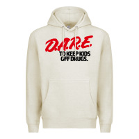 Oatmeal Heather d.a.r.e Premium Hoodie - linhVisuals