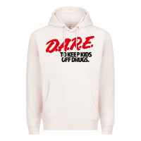 Pale Pink d.a.r.e Premium Hoodie - linhVisuals