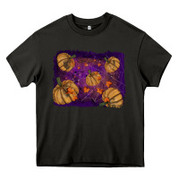Asphalt halloween leaves tool leather backround Heavy Core Tee - RanaPortraitStore