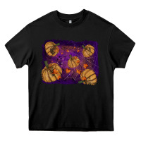Black halloween leaves tool leather backround Heavy Core Tee - RanaPortraitStore