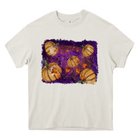 Cream halloween leaves tool leather backround Heavy Core Tee - RanaPortraitStore