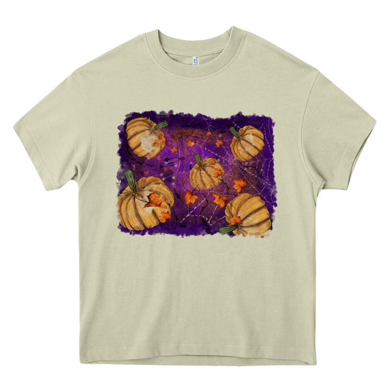 Halloween Leaves Tool Leather Backround Heavy Core Tee by RanaPortraitStore | Teevron