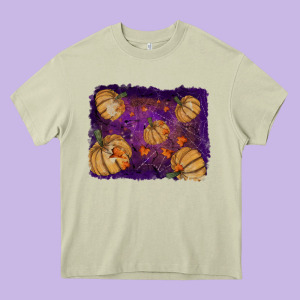 Halloween Leaves Tool Leather Backround Heavy Core Tee Designed By Ranaportraitstore